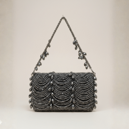 Jazine Grey Flap Bag