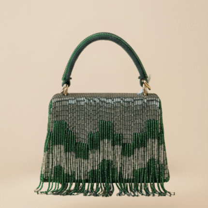 Aariza mini Bag - Green+ Silver